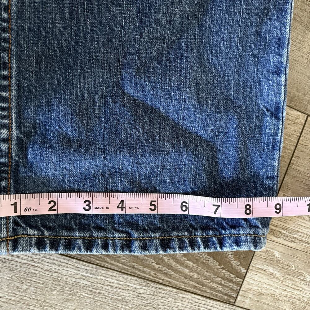 VTG Mark Ecko Jeans Mens 32x30 Y2K No 72 Times Square Blue Regular Cut Skull - Picture 12 of 15